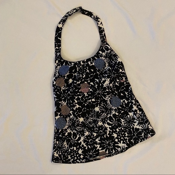BABYSTYLE Women Maternity Floral Halter Tank Top Size Petite - Picture 1 of 5